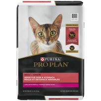 PURINA® PRO PLAN® Sensitive Skin and Stomach Cat Food, Lamb and Rice Formula, 16 LB Bag