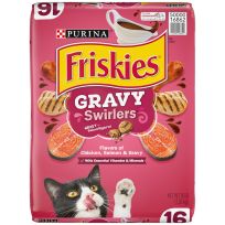 PURINA® Friskies® Gravy Swirlers Chicken, Salmon & Gravy Cat Food, 16 LB Bag