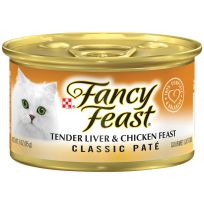PURINA® Fancy Feast® Tender Liver & Chicken Feast Cl;assic Pate Cat Food, 3 OZ Can
