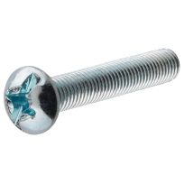 Hillman Zinc Round Head Combination Machine Screws, 100-Pack, 41140, #8-32 x 3/4 IN