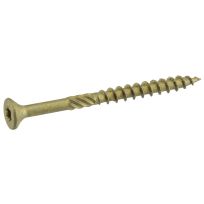 Power Pro Premium Exterior Wood Screws, Star Drive, 1 LB Box, 48599, #9 x 2-1/2 IN