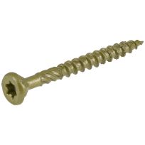 Power Pro Premium Exterior Wood Screws, Star Drive, 5 LB Box, 48607, #8 x 1-3/4 IN