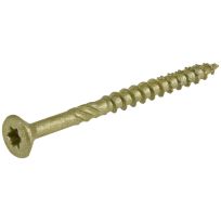 Power Pro Premium Exterior Wood Screws, Star Drive, 5 LB Box, 48608, #8 x 2 IN