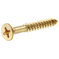 Hillman Brass Flat Head Phillips Wood Screws, 2-Pack, 7300, #12 x 1-1/2 IN