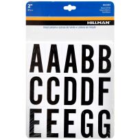 Hillman Square Cut Self Adhesive Letters, 842282, 2 IN