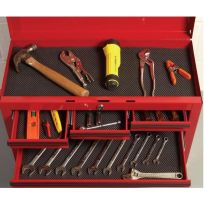 Ptec Heavy Duty Tool Drawer Liner, V13966, BLACK, 22 IN x 7 FT
