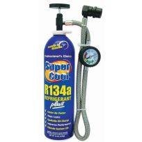 SUPERCOOL™ Super Cool Refrigerant Plus with Heavy Duty Charging Hose & Gauge, 64823, 19 OZ