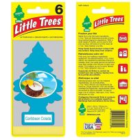 Little Trees® Air Freshener Caribbean Colada, 6-Pack, U6P-60324