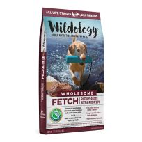 Wildology® FETCH Wholesome Pasture-Raised Beef & Rice Recipe Dog Food, WD007, 30 LB Bag