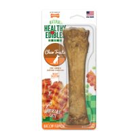 Nylabone® Longer Lasting Bacon Dog Chew, NEB105P, 6.7 OZ