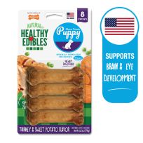 Nylabone® Longer Lasting Sweet Potato & Turkey Dog Chews, 8-Pack, N401VP8P, 6.17 OZ