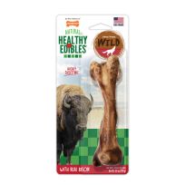 Nylabone® Wild Bison Dog Bone Treat, NEB203P, 4.9 OZ