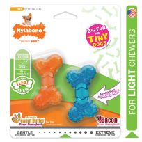 Nylabone® Moderate Chew Dog Toy Mini Twin Pack, NBXXS001P, 0.81 OZ