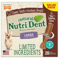 Nylabone® Filet Mignon Dental Treat, 20-Pack, NTD663T20P, 2.2 LB