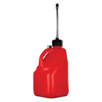 Plastic Product Formers Square Plastic Multi-Purpose Utility-Jug, 5UJR-3943, Red, 5 Gallon