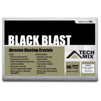 TECH MIX Black Blast Adrasive Blasting Crystals, 106908, 50 LB