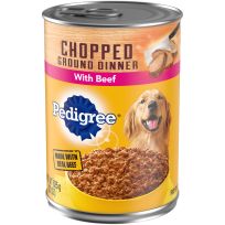 Pedigree® Chopped Ground Dinner with Beef, 474-040-15, 22 OZ Can