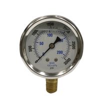 Apache 3,000 PSI Glycerine Filled Pressure Gauge, 2-1/2 IN, 99019109