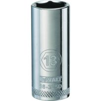 DEWALT 6-Point 3/8 IN Drive Deep Socket, DWMT86325OSP, 13 mm