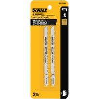 DEWALT T-Shank High-Carbon Steel Jigsaw Blade, 6 TPI, 2-Pack, DW3753H2, 4 IN