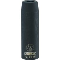 DEWALT 6-Point 1/2 Drive Deep Impact Socket, DWMT73934OSP, 1/2 IN