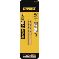 DEWALT Black Oxide Bit, 2-Pack, DW1108  G, 1/8 IN