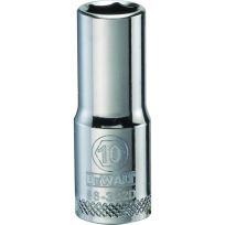 DEWALT 6-Point 3/8 IN Drive Deep Socket, DWMT86322OSP, 10 mm