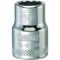 DEWALT 12-Point 3/8 IN Drive Socket, DWMT74513OSP, 10 mm