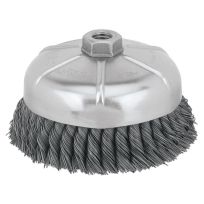 DEWALT 6 IN x 5/8 IN-11 Hp .020 Carbon Knot Wire Cup Brush, DW4917