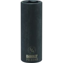 DEWALT 6-Point 1/2 Drive Deep Impact Socket, DWMT73938OSP, 3/4 IN