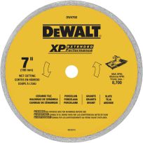 DEWALT Ceramic Tile Blade Wet, 7 IN x 0.06 IN, DW4760
