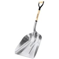 Tru Pro Wood Handle Aluminum Scoop, 14-3/4 IN x 27 IN, 31293