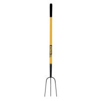 Tru Pro Fiberglass Handle 3-Tooth Manure Pitch Fork, 50 IN, 35176