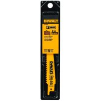 DEWALT Wood Cutting Reciprocating Saw Blade with Plunge Point, 6 TPI, 6 IN, DW4802