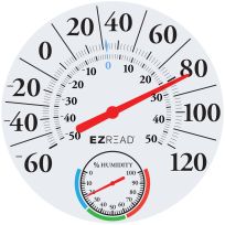 EZREAD™ 12.5 IN Dial Thermometer with Hygrometer, 840-1212