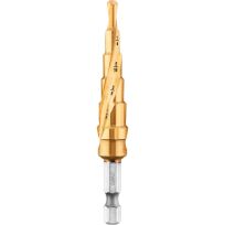 DEWALT Impact Ready Step Drill Bit, 3/16 IN To 1/2 IN, DWA1784IR