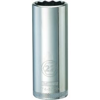 DEWALT 12-Point 1/2 IN Drive Deep Socket, DWMT74552OSP, 22 mm