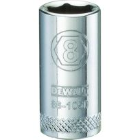 DEWALT 6-Point 1/4 IN Drive Socket, DWMT86105OSP, 8 mm