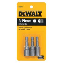 DEWALT Nutdriver Set, 1/4 IN, 5/16 IN, 3/8 IN, 3-Piece, DW2224  Z