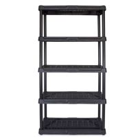 Tough Box Heavy Duty 5 Tier Ventilated Shelf, 5TBLK18