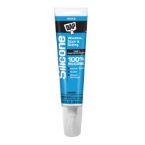 DAP 100% Silicone Window, Door & Siding Sealant, 7079800752, White, 2.8 OZ