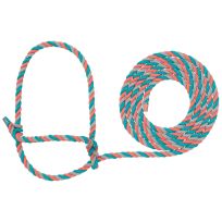 WEAVER LIVESTOCK™ Cattle Rope Halter, 35-7900-H38, Coral / Gray / Teal