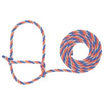 WEAVER LIVESTOCK™ Cattle Rope Halter, 35-7900-H50, Blue / Coral / Gray