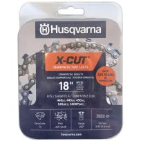 Husqvarna® X-Cut Chainsaw Chain - 3/8 IN Pitch, .050 IN Gauge, SP33G, 581643603, 18 IN