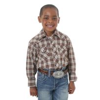 Wrangler Boy's Plaid Snap Shirt