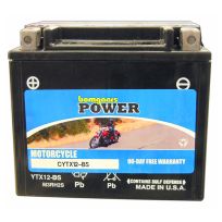 Bomgaars Power Motorcycle Battery, CYTX12-BS