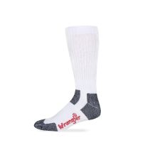 Wrangler Men's Riggs Workwear Cotton Work Socks, 2-Pair, Crew