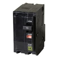 Square D Circuit Breaker QO 2-Pole,  15A, 120v / 240v, 10 kA, QO215CP