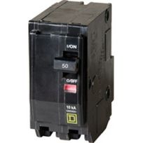 Square D Circuit Breaker QO 2-Pole, 50A,120v / 240v, 10 kA, QO250CP