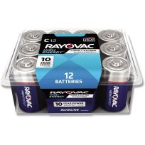 RAYOVAC® High Energy Alkaline Batteries, 12-Pack, 814-12PPK, C